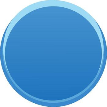 Abstract Blue Button or Circle Shape with Rounded Edges Graphic Element vector
