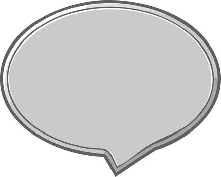 gris habla burbuja ilustración, vacío diálogo caja para comunicación o mensajería vector