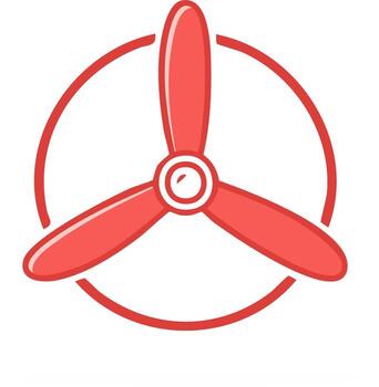 Propeller Icon Design Graphic Circular Propeller Illustration vector