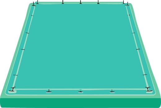 limpiar moderno vacío rectangular jugando campo ilustración vector