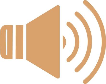 Sound icon speaker with audio waves notification volume level signal vector