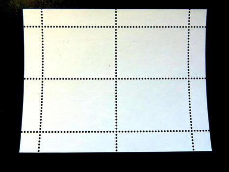 Exploring the Intricate Details of a Philatelic Stamp Block Back for Avid Collectors photo