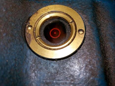 Detailed View of a Compression Head Housing Showcasing Intricate Design and Functionality photo