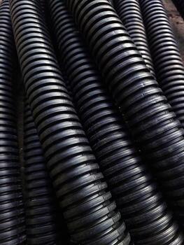 Corrugated Boiler Protection Pipes in a Factory Setting Highlighting Industrial Applications photo