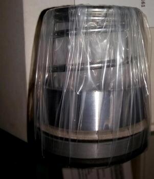 Mechanical Pump Seal Clearly Displayed in Protective Packaging at a Workshop Location photo