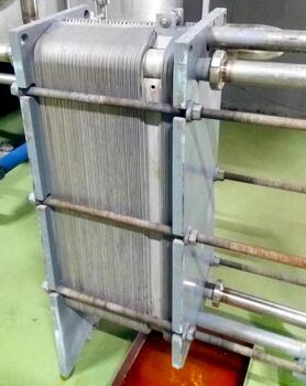 Plate Heat Exchanger Installed in an Industrial Facility for Efficient Thermal Management photo
