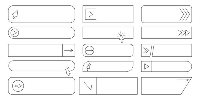 hacer clic acción Registrarse ahora bar icono vector
