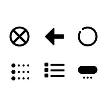UI Navigation Icons Essential Interface Elements for Web Design vector