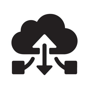nube sincronización datos sincronizar icono vector