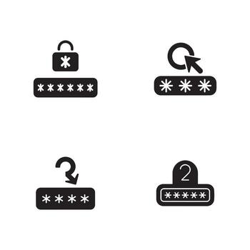 Account Password Reset Login Recovery Icon vector