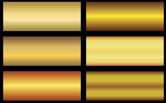 Gradient color palette with elements vector