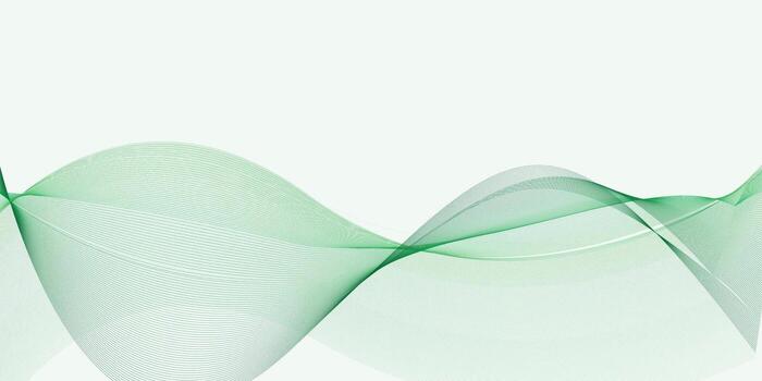 Abstract Flowing Wave Lines for Nature and Eco Technology Concepts vector