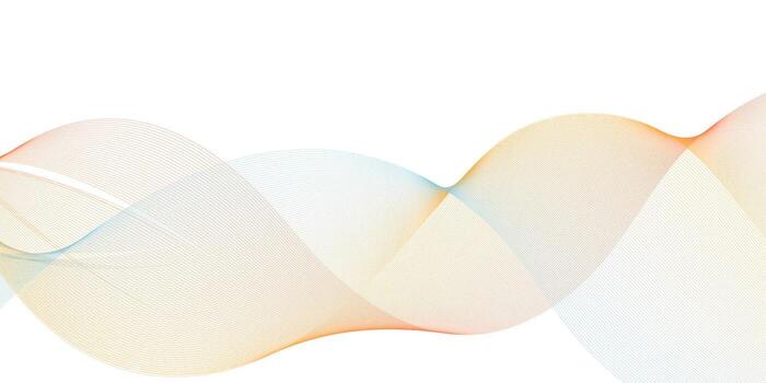 suave degradado resumen ola líneas en blanco antecedentes vector