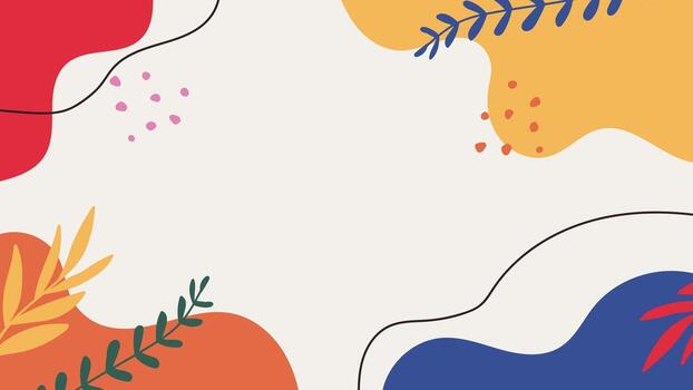 Abstract hand draw frame background geometric shapes, dots, and lines for templates, posters, and social media content vector