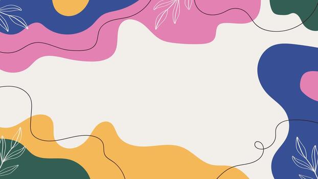 illustration of an abstract background with leaves for presentation vector