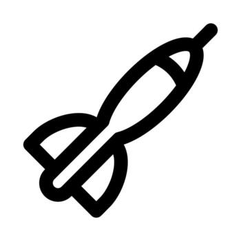 Dart Arrow icon showing a precise projectile aimed at a target with focus, accuracy, and action vector