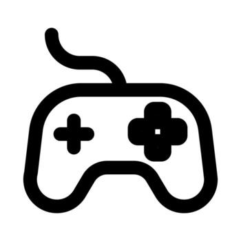 mando, juego controlador icono demostración un moderno juego de azar dispositivo para interactivo jugar y entretenimiento vector