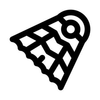Badminton icon showing a dynamic shuttlecock and racket in action with motion and athletic energy vector