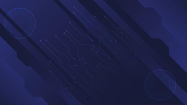 moderno oscuro tecnología antecedentes presentando futurista geométrico formas y circuito línea patrones en degradado tonos ideal para innovación negocio datos y digital tecnología conceptos vector