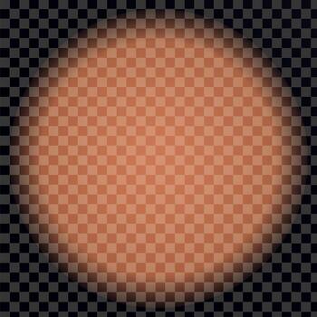 Blurred checkerboard pattern with faded circular light effect. vector