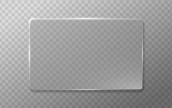 mínimo translúcido vaso morfismo marco con prisma efecto y suave ligero. limpiar 3d morfismo de vidrio Bosquejo para web o aplicación plantillas. vector