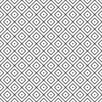 square diamond shape tiles illustration, black and white seamless repeatable pattern texture background vector