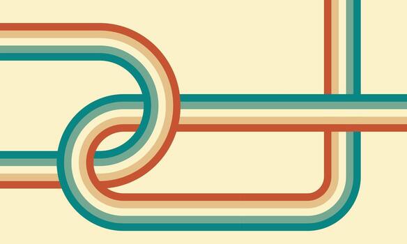 geométrico arco iris líneas. maravilloso estilo rayas antecedentes vector