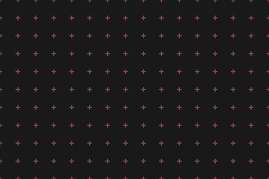 Dark geometric background with red connection crosses. Geometric seamless pattern. Abstract texture. Simple illustration vector