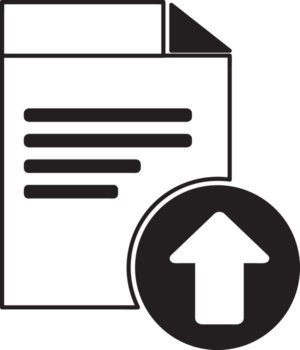 file with a data upload icon design png
