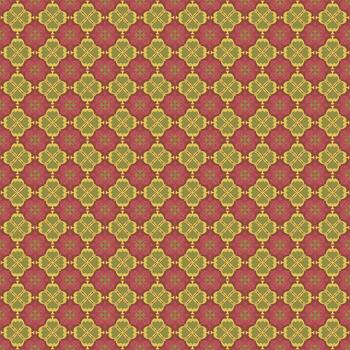 un rojo y verde modelo con un geométrico diseño vector