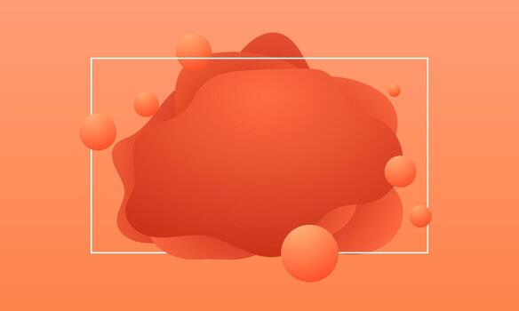 smooth orange gradient fluid background designed for banner, web, or presentation layout. vector