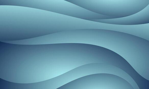 smooth blue gradient wave design with gentle curves and flowing abstract background vector