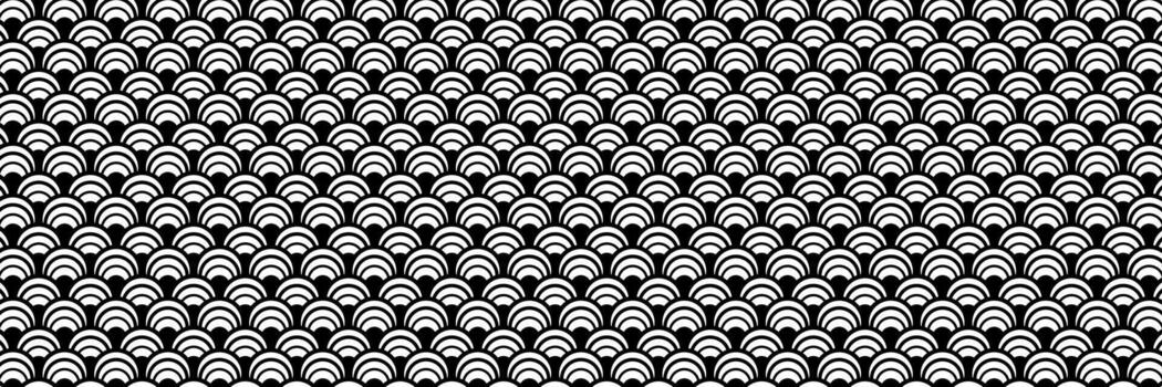 horizontal negro y blanco escamas diseño para modelo y antecedentes. vector