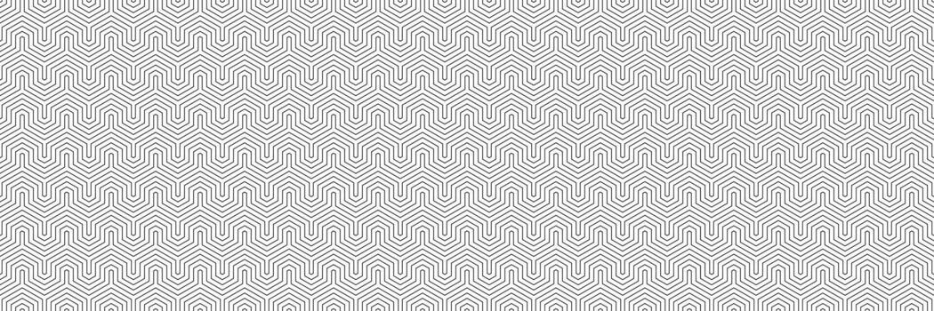 horizontal seamless black line on white pattern for design and background. vector