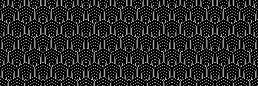 horizontal seamless geometric white line pattern for design and background. vector