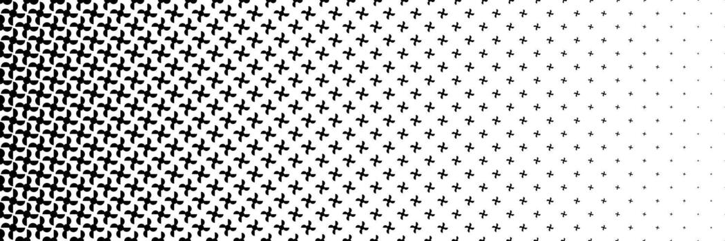 horizontal negro trama de semitonos de hélice diseño para modelo y antecedentes. vector