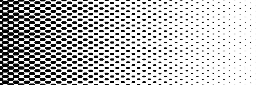 horizontal trama de semitonos de negro cápsula diseño para modelo y antecedentes. vector
