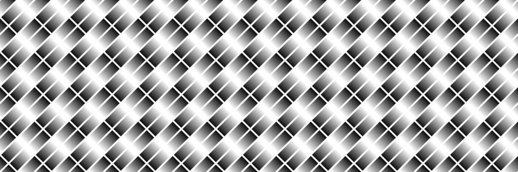 horizontal seamless black and white gradient rectangle pattern for design and background. vector