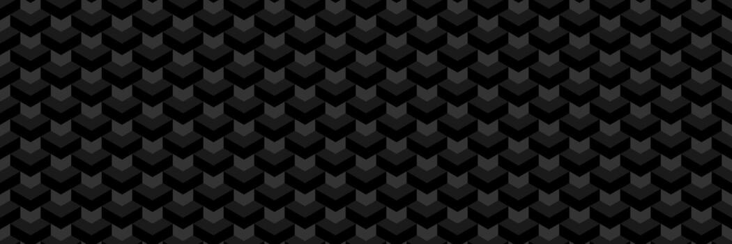 horizontal seamless geometric dark and black pattern for design and background. vector