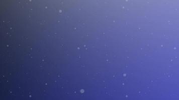 en skön faller snö partikel animering på en lutning blå bakgrund, skapande en lugna och fredlig vinter- atmosfär. perfekt för jul, ny år, Semester hälsningar. video