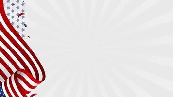 amerikan flagga tema bakgrund. lämplig till använda sig av som titel, intro, täcka över och Övrig innehåll med veteraner video