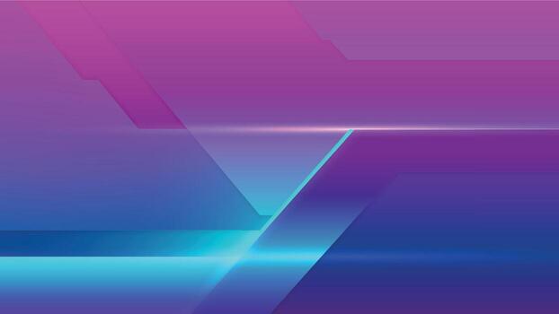 Futuristic neon tech background with layered gradient geometric shapes vector