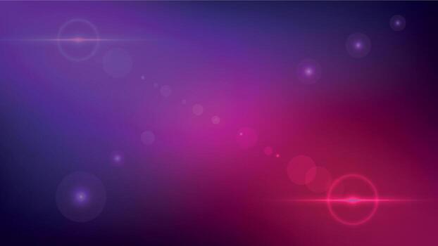 Cosmic gradient background with glowing light flares and abstract bokeh vector