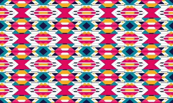 Flat Clean Abstract Pattern with Polygonal Shapes vector