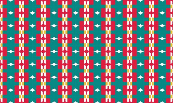 un rojo y verde modelo con un cruzar en eso vector