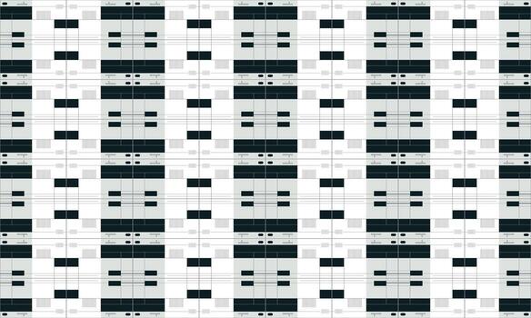 repitiendo geométrico modelo con triangulos y cuadrícula en resumen diseño vector