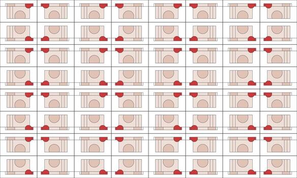 Flat Geometric Abstract Background with Simple Shapes for Web and App Templates vector