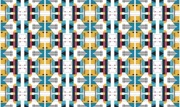 A colorful geometric pattern with a diagonal line vector