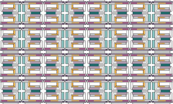 Modern Geometric Pattern with Flat Abstract Style for Digital Media vector