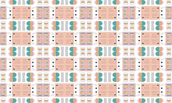 moderno plano geométrico modelo con equilibrado resumen formas vector